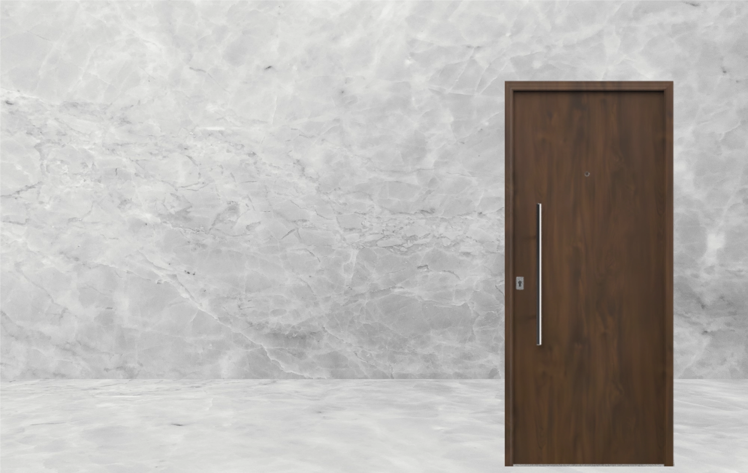 Puerta Exterior Acero Simil Madera Caoba 49 Lisa