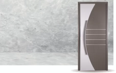 Puerta Exterior Bicolor Blanco Antibarreta