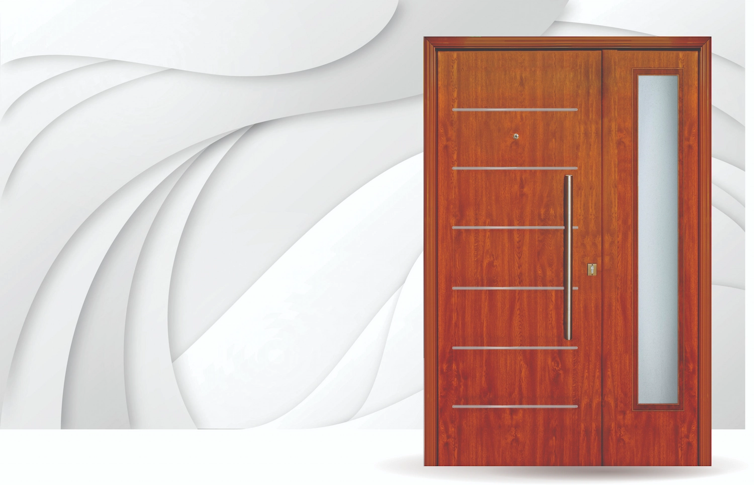 Puerta Exterior Imperia Roble con Postigo Fijo
