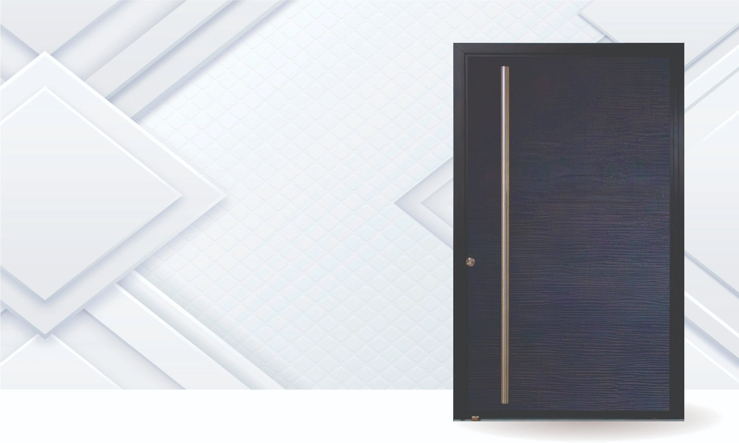 Puerta Exterior Pivotante Negro Texturado