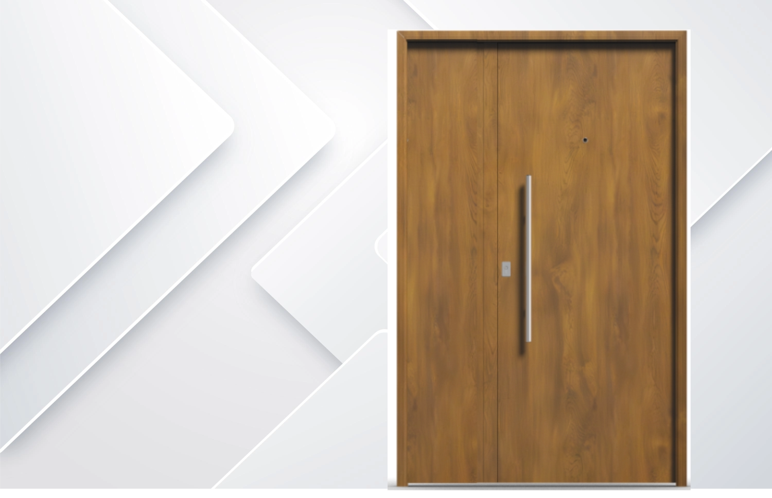 Puerta Exterior Residencial Roble 49 Lisa ciega