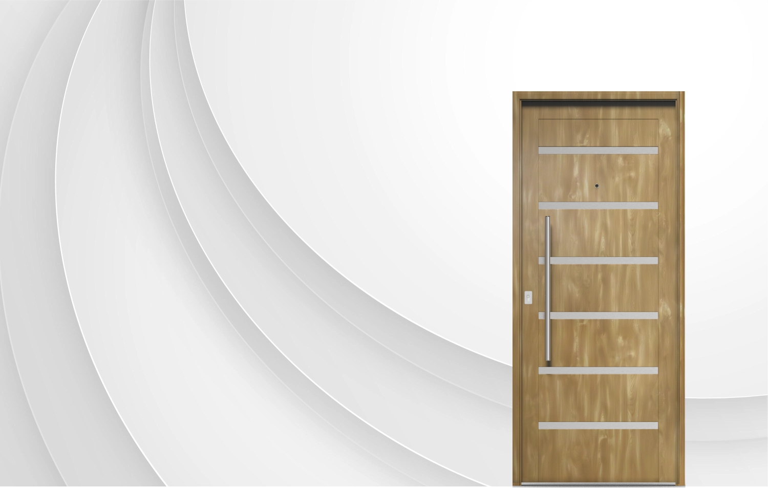 Puerta Exterior Acero Simil Madera Fresno 50 Verona