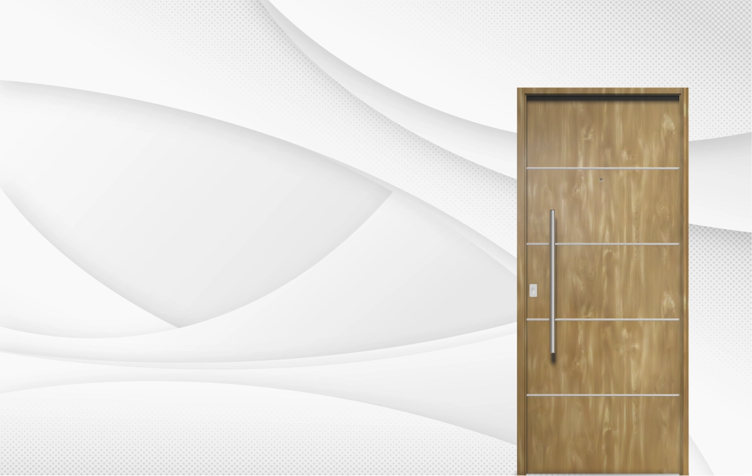 Puerta Exterior Acero Simil Madera Fresno 71 Futura