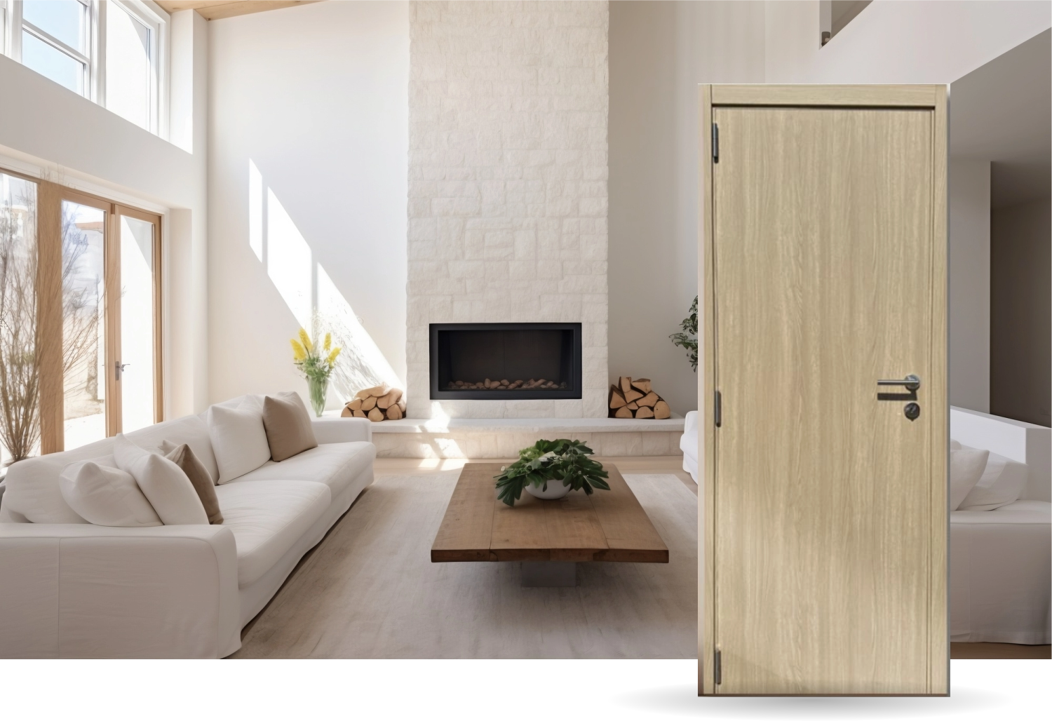 Puerta placa interior Elite Roble